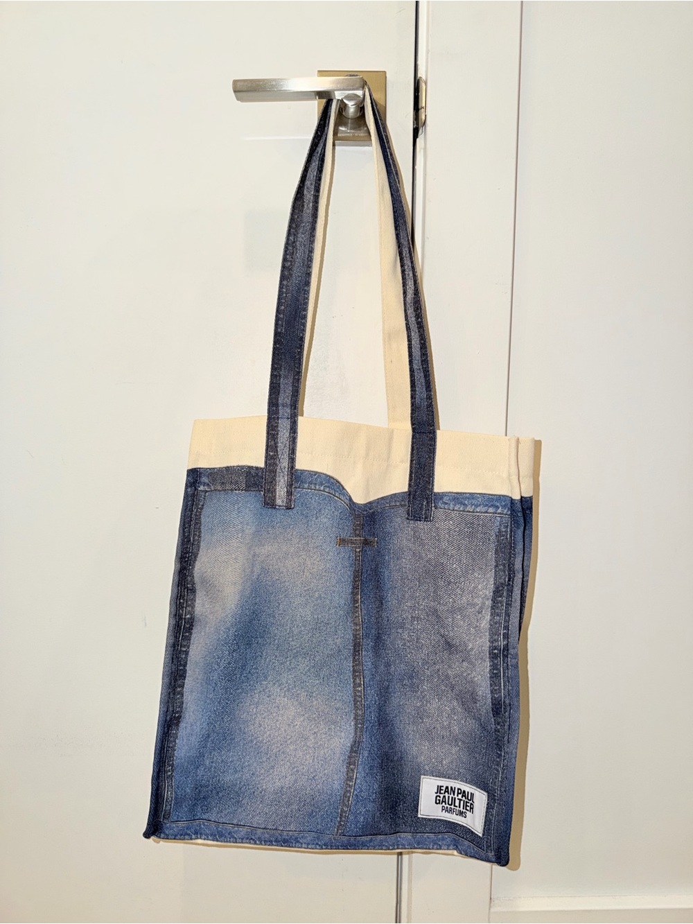 Brand New Jean Paul Gaultier Parfums Canvas Jean Tote Bag